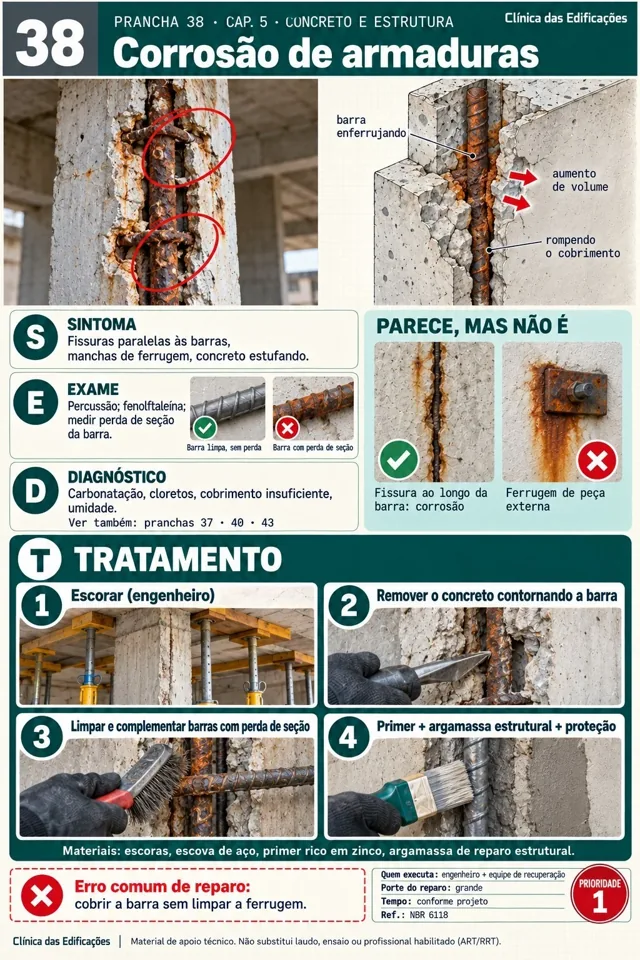 Ficha real de Corrosão de armaduras